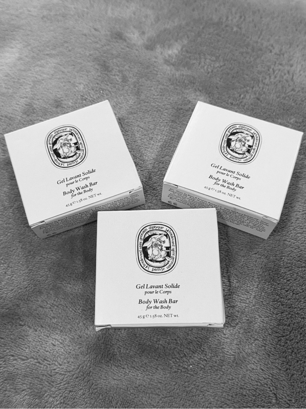 Diptyque Lot Of Three 34 Boulevard Saint Germain Body Soaps